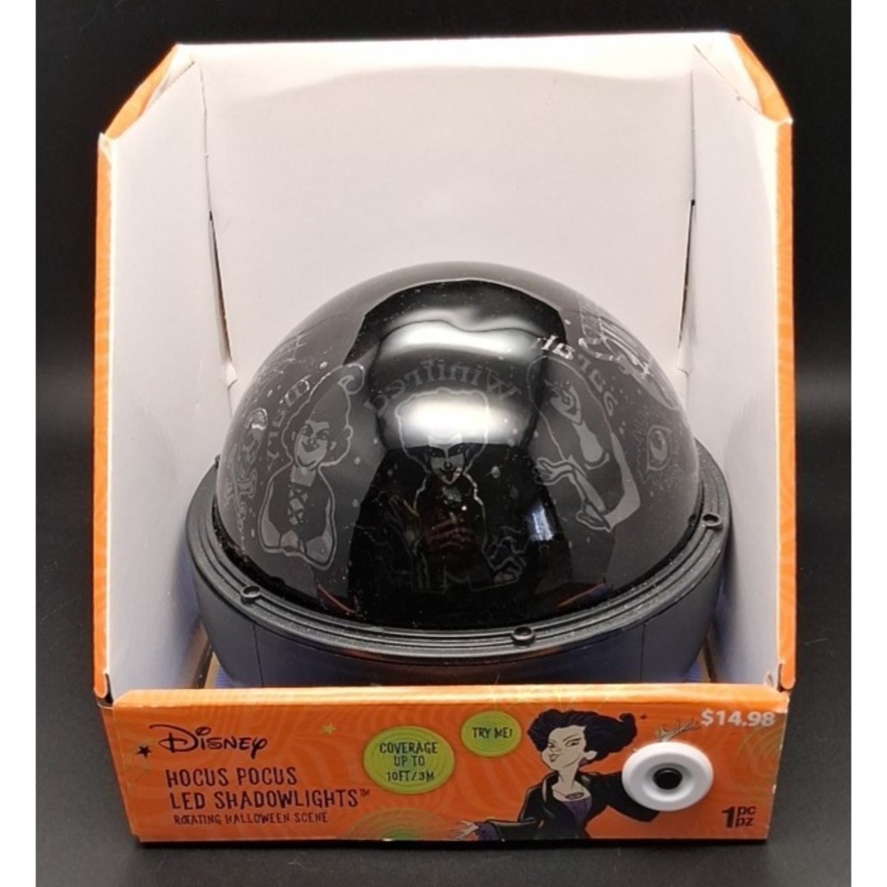 NIB  LED Shadowlights Disney Hocus Pocus Rotating Halloween‎ Scene